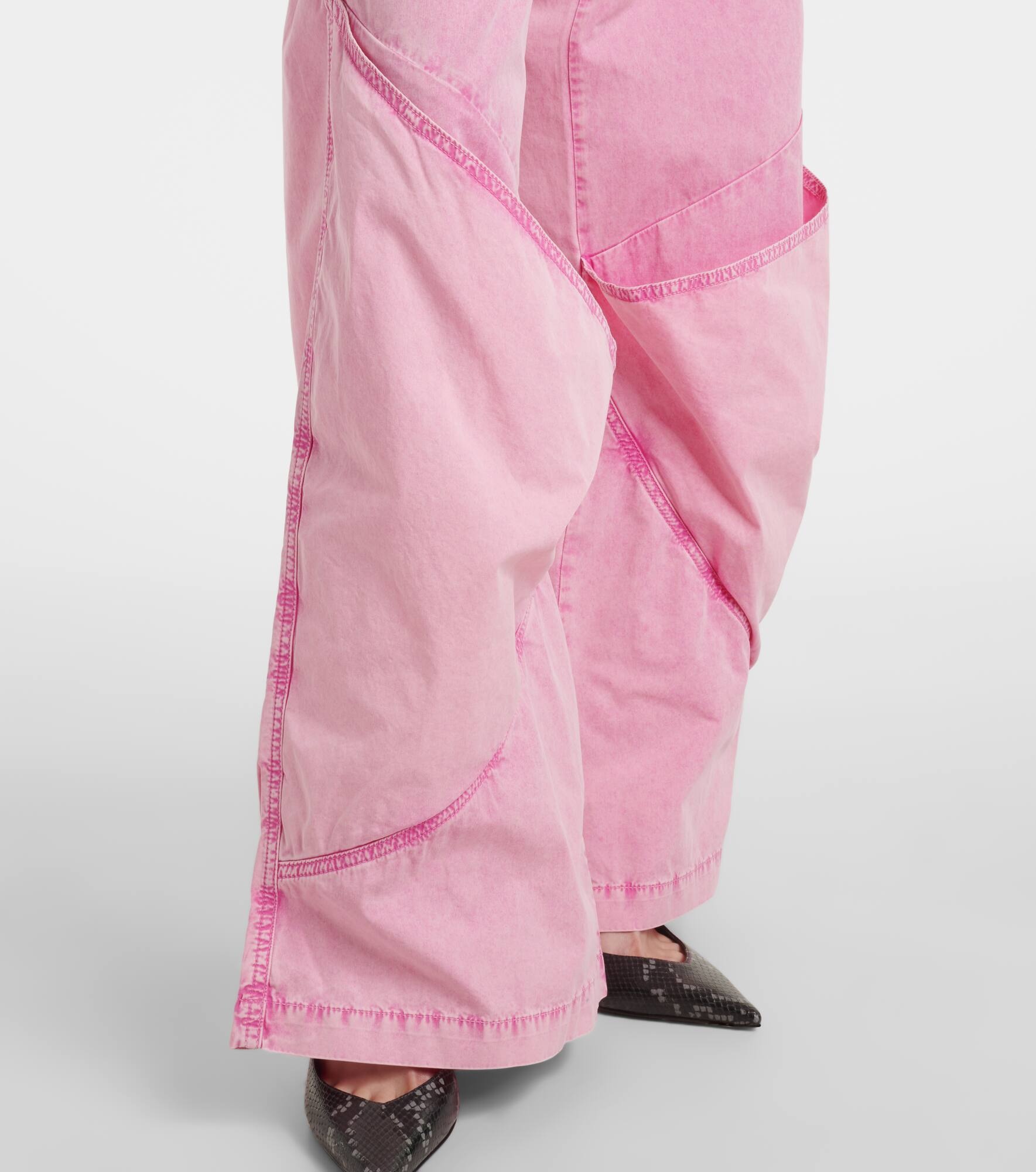Diana asymmetric cotton canvas jeans - 5