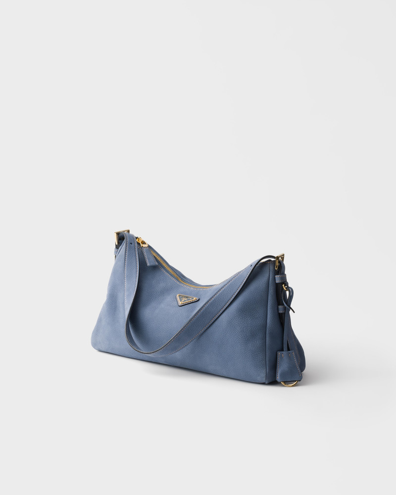 Prada Aimée large nubuck leather shoulder bag 3