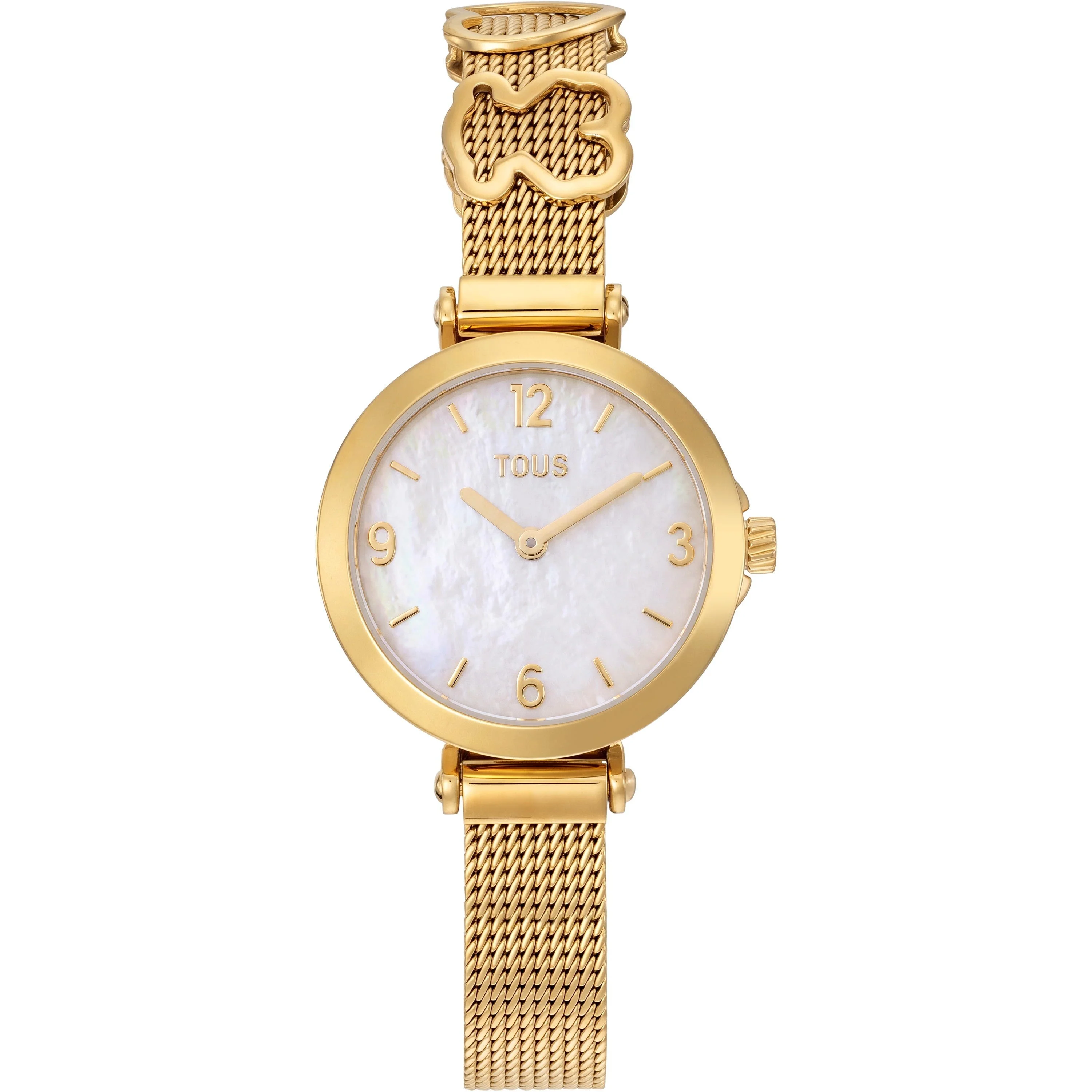 Gold-colored steel Analog watch with mother-of-pearl TOUS Icon Charms - 1