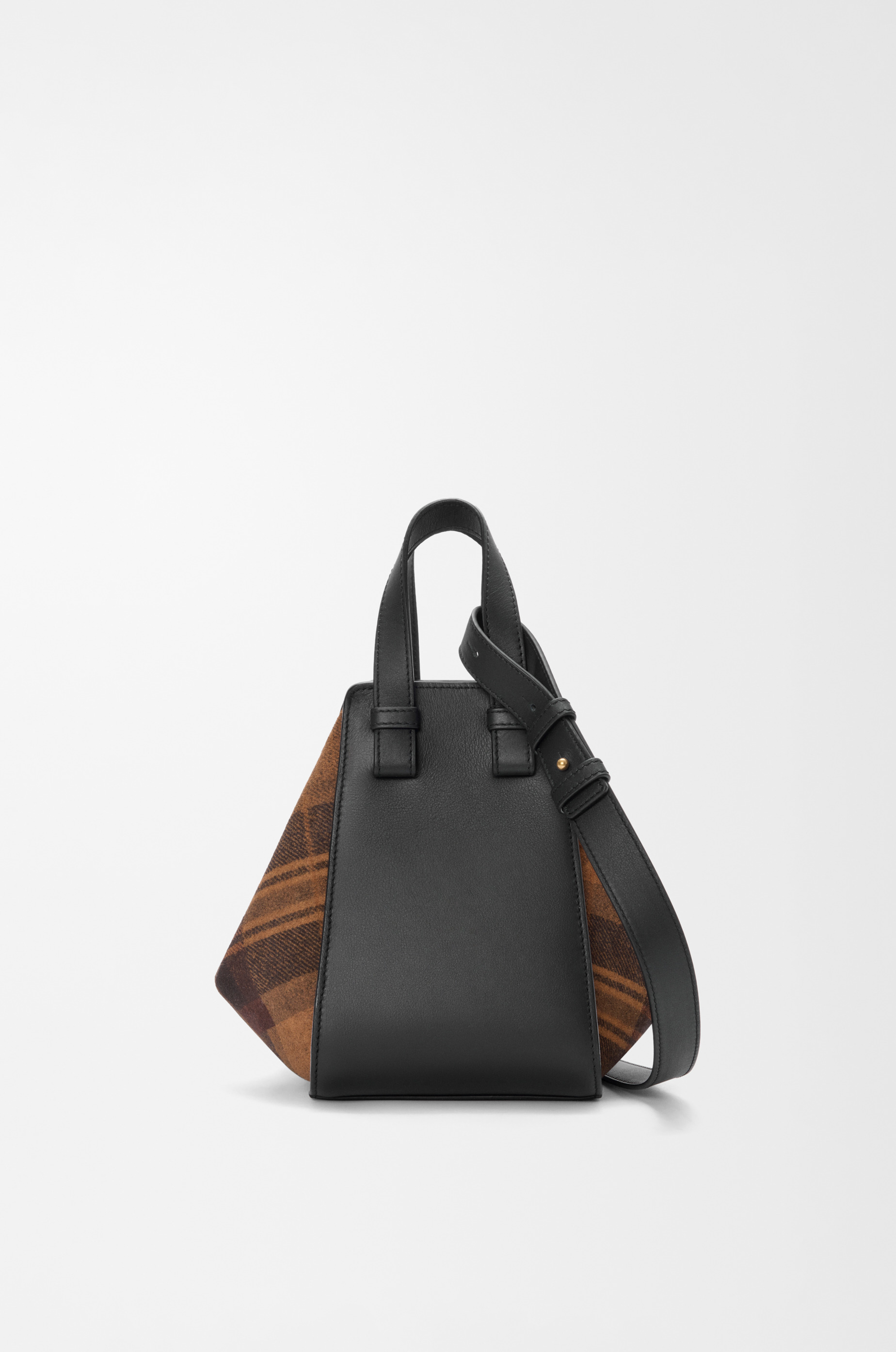 Compact Hammock bag in suede and classic calfskin - 4