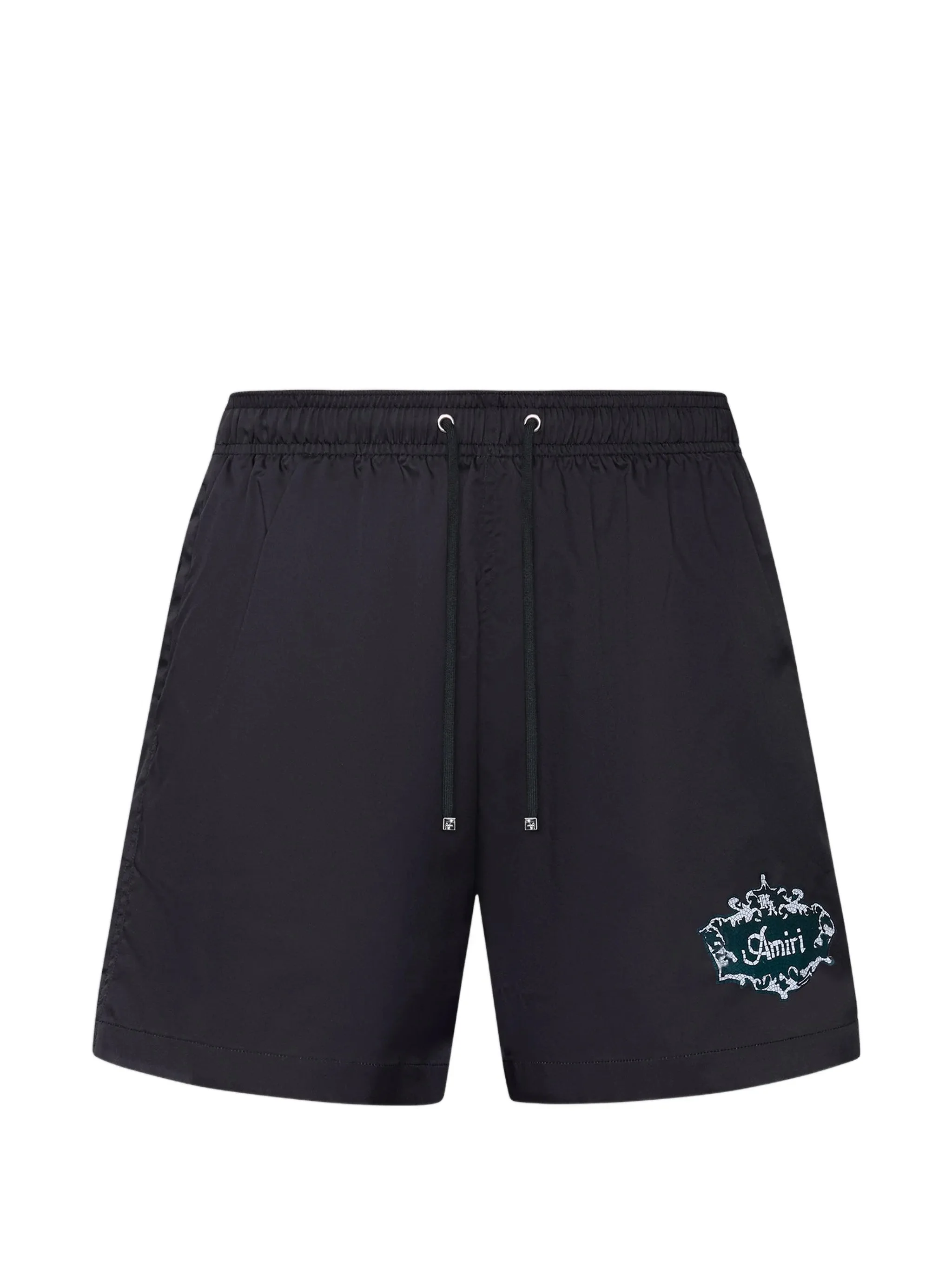 crest-detail swim shorts - 1