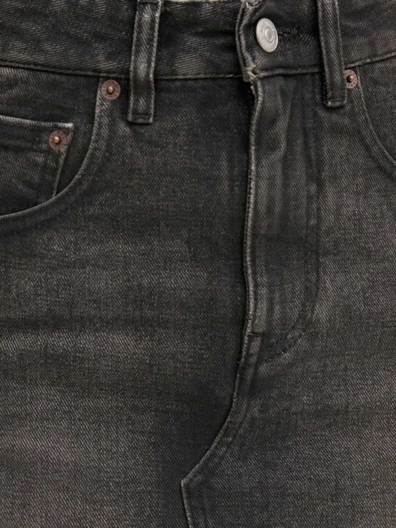 rear slit denim skirt 3