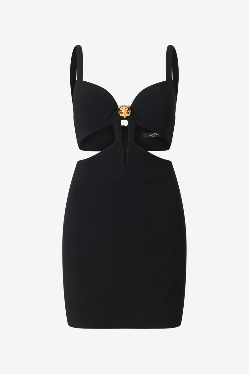Mini Dress With Cutout And Tiger 1