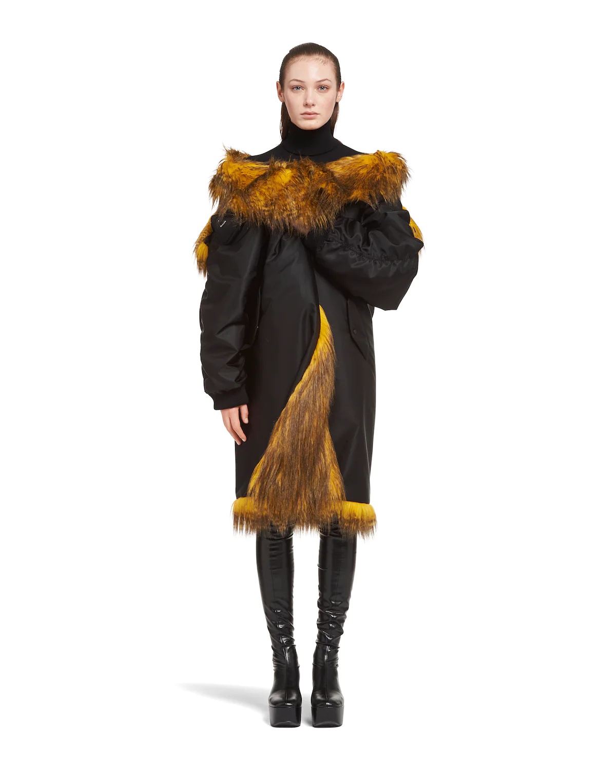 Oversized Re-Nylon raincoat - 2