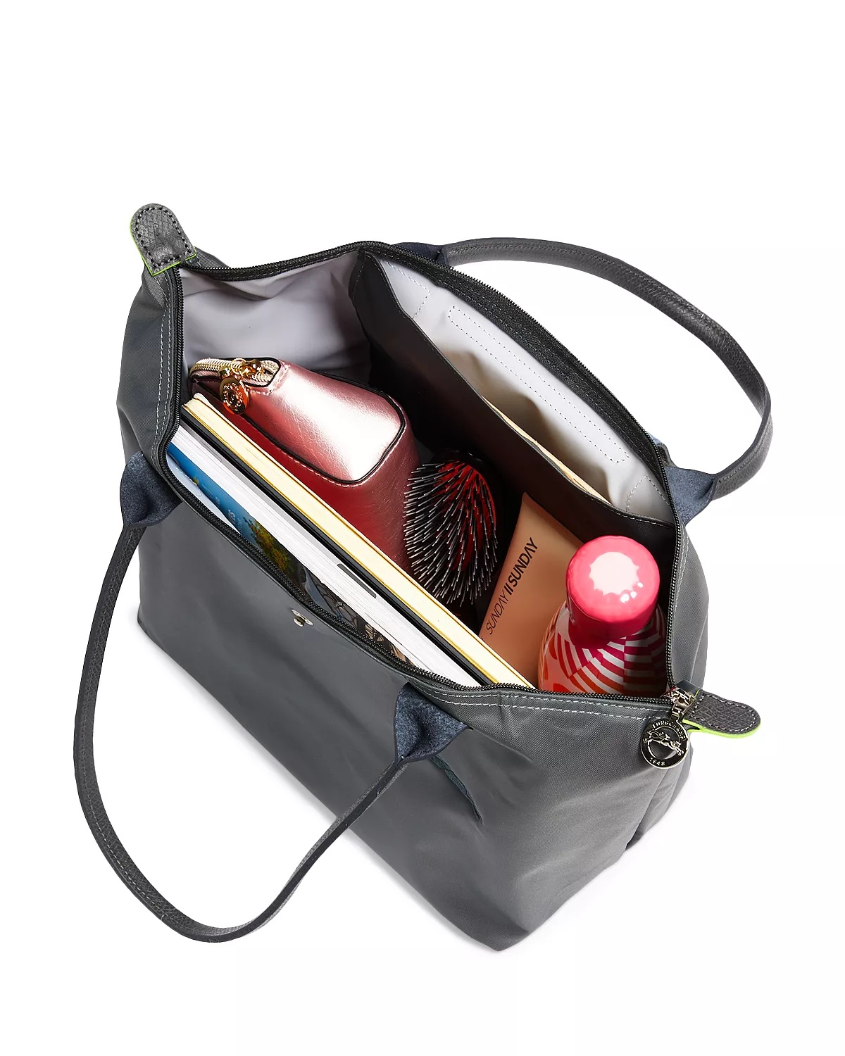 Le Pliage Green Medium Nylon Tote Bag - 4