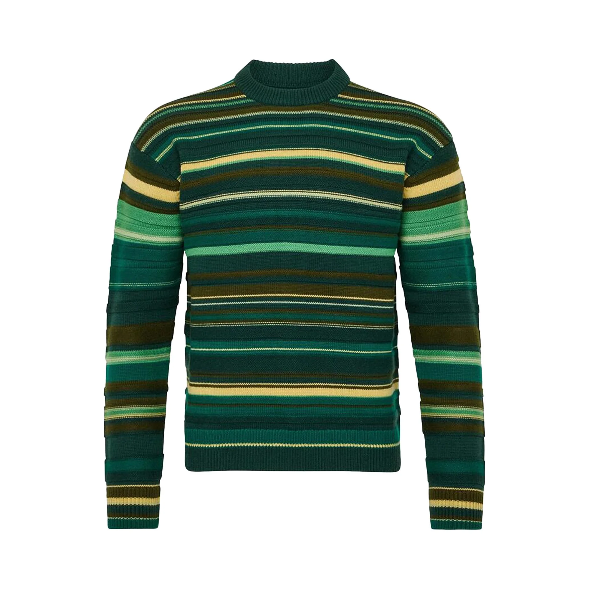 JW Anderson Multi Stripe Jumper 'Green/Multicolor' - 1