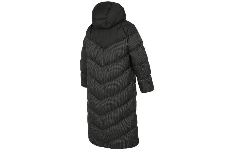(WMNS) Nike Sports Loose Casual Long Hooded Down Jacket 'Black' FD8213-010 - 2
