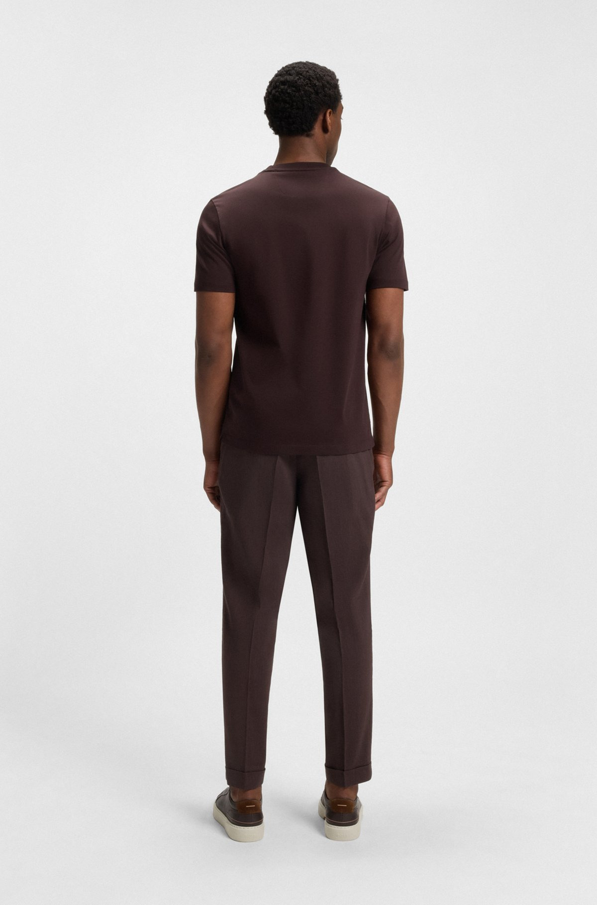 REGULAR-FIT T-SHIRT IN MERCERIZED COTTON - 5