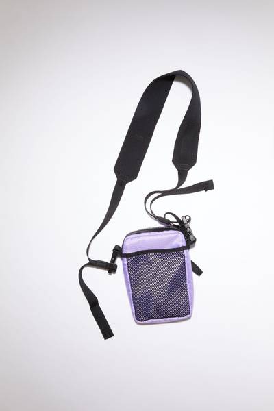 Acne Studios Logo plaque pocket bag lilac purple outlook