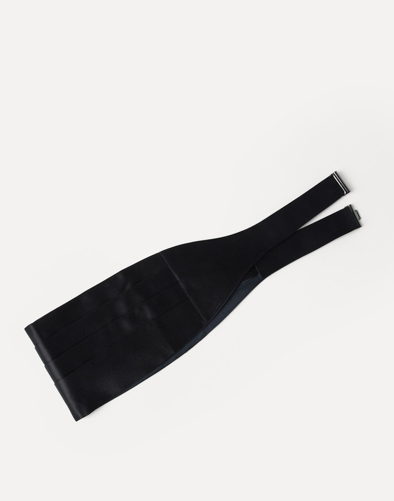 Silk and cotton satin cummerbund 1