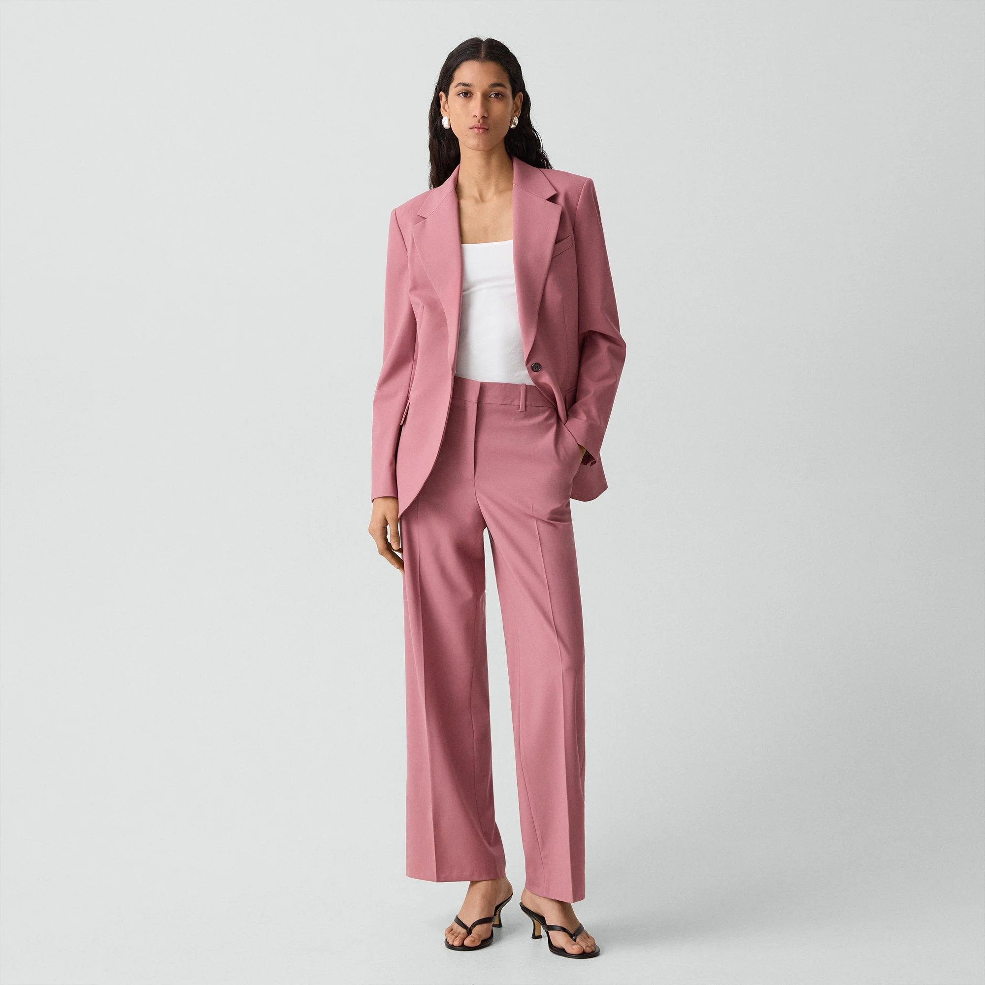 Classic Straight Pant in Good Wool - 1