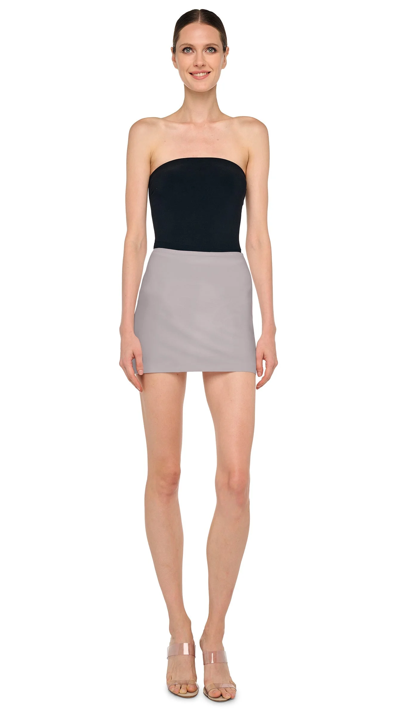 STRAIGHT MINI SKIRT - 1