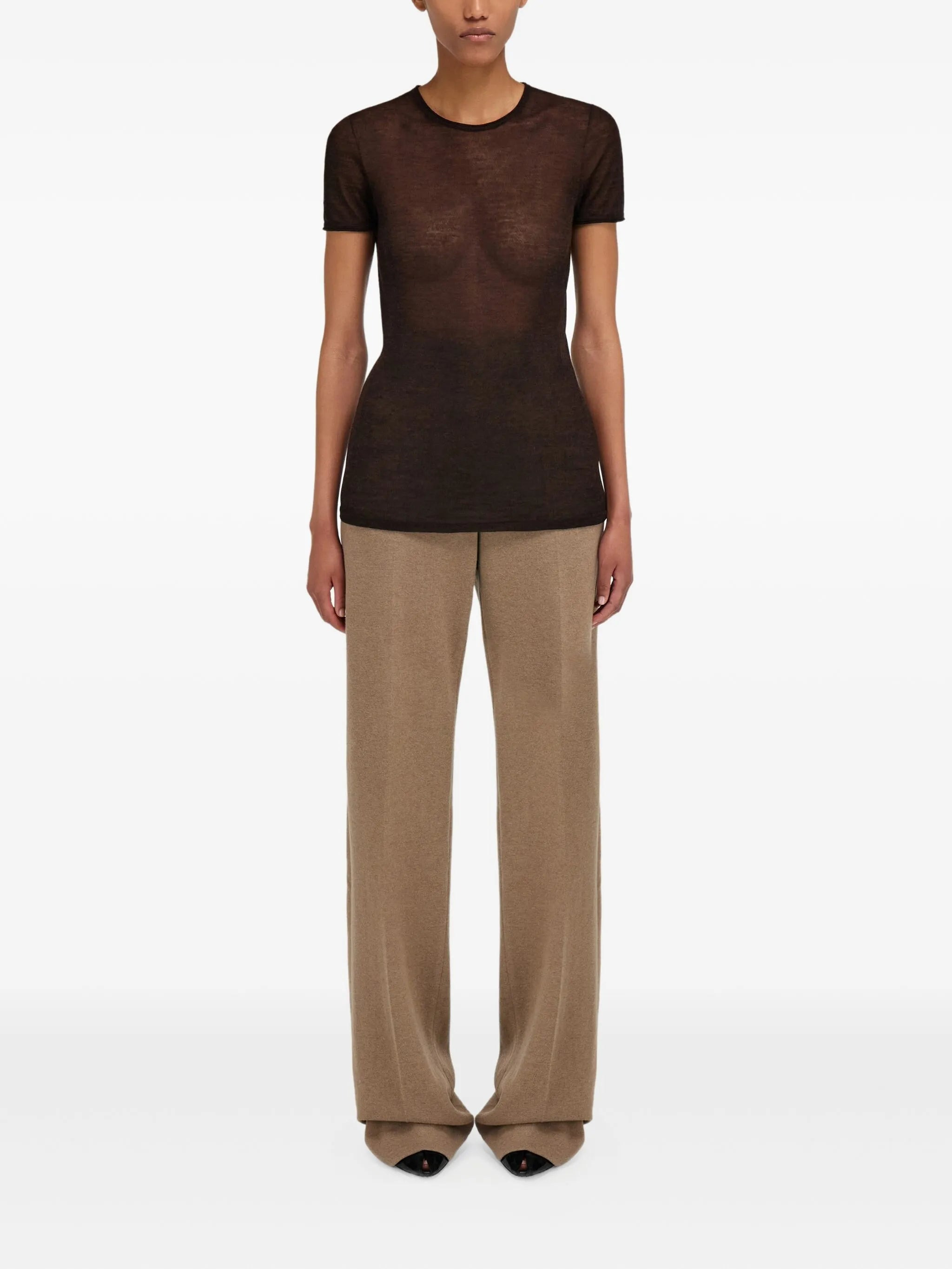 Ferragamo Crew-neck Knitted T-shirt - 4