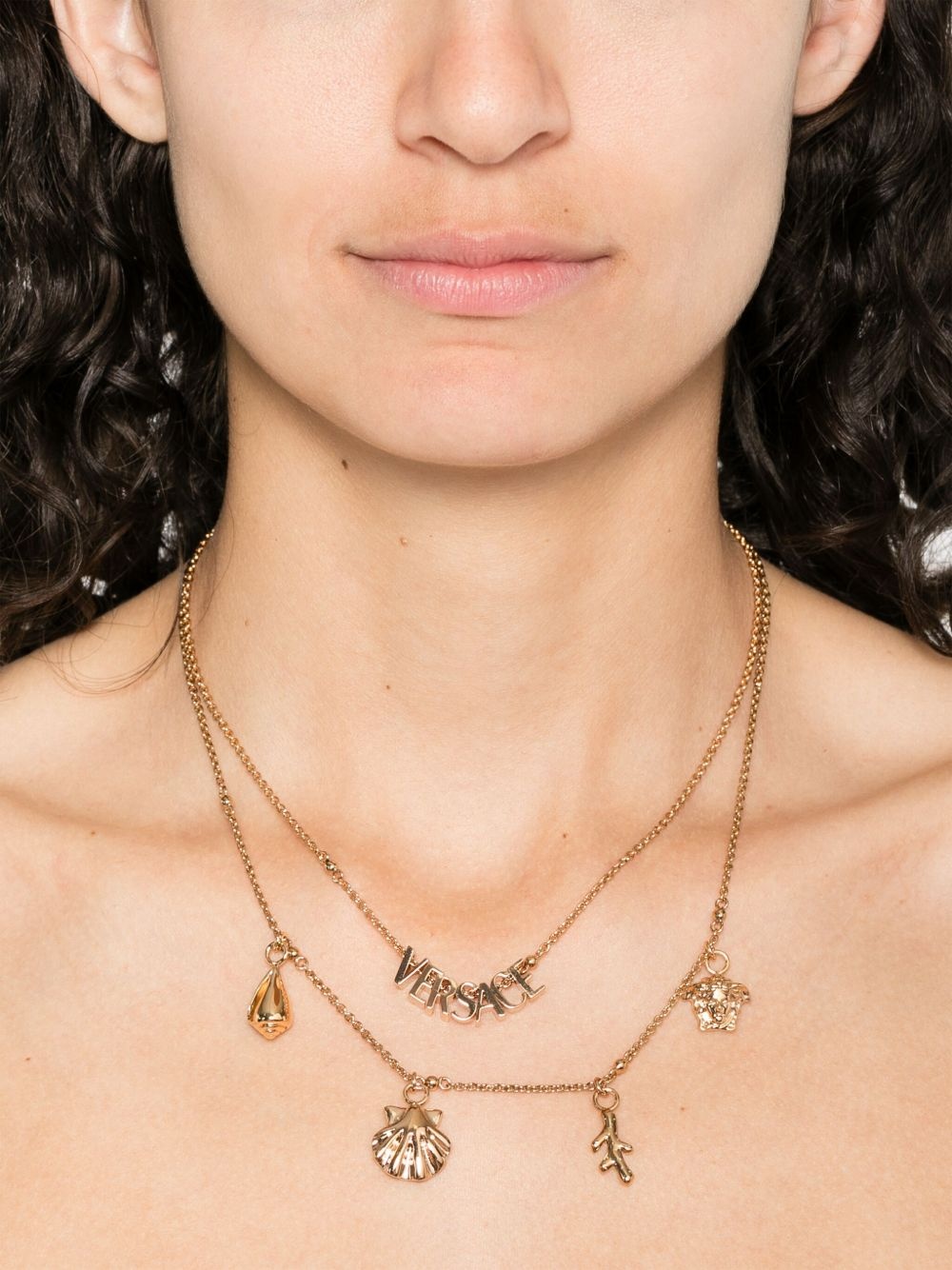 logo-lettering necklace - 2