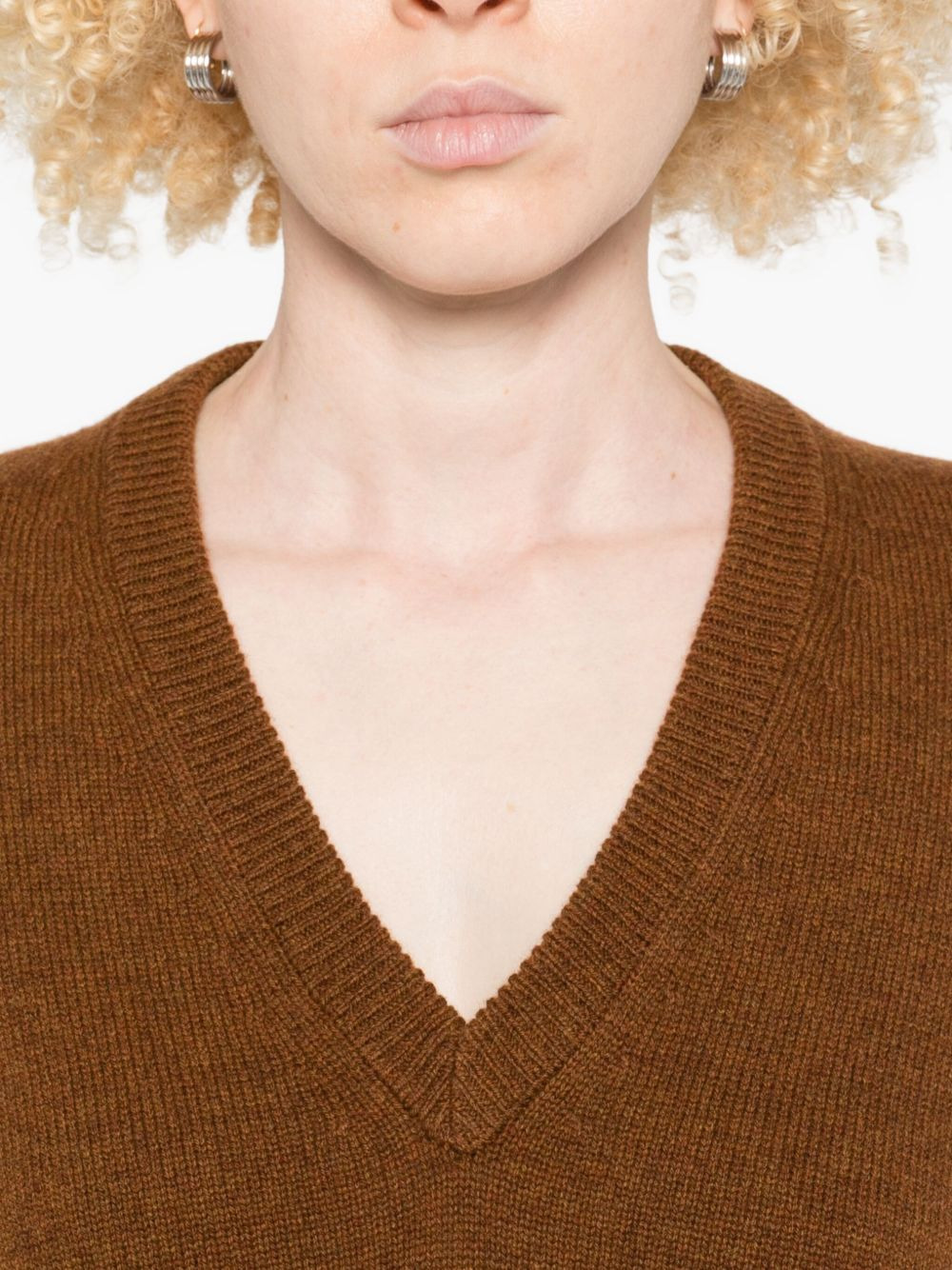 V-neck wool-blend sweater - 5