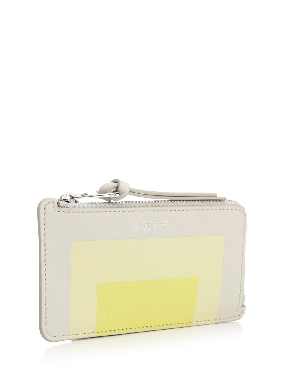 Card Holder With Coin Purse Small Leather Goods White - 2