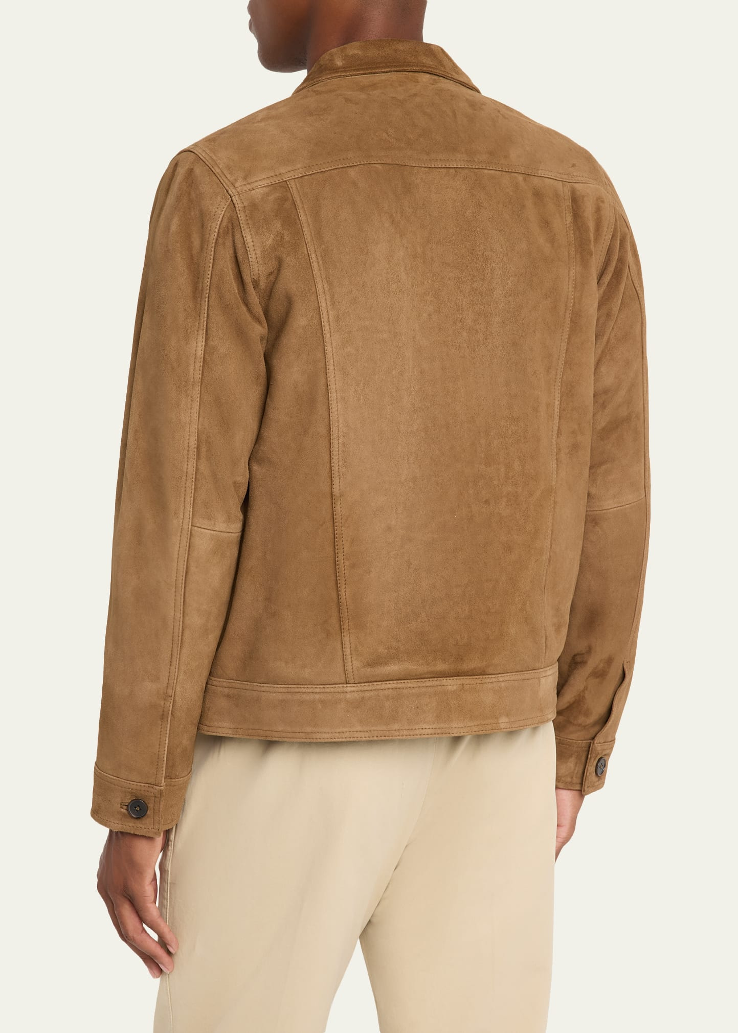 Men's Lazlo Suede Button-Front Shirt Jacket - 3