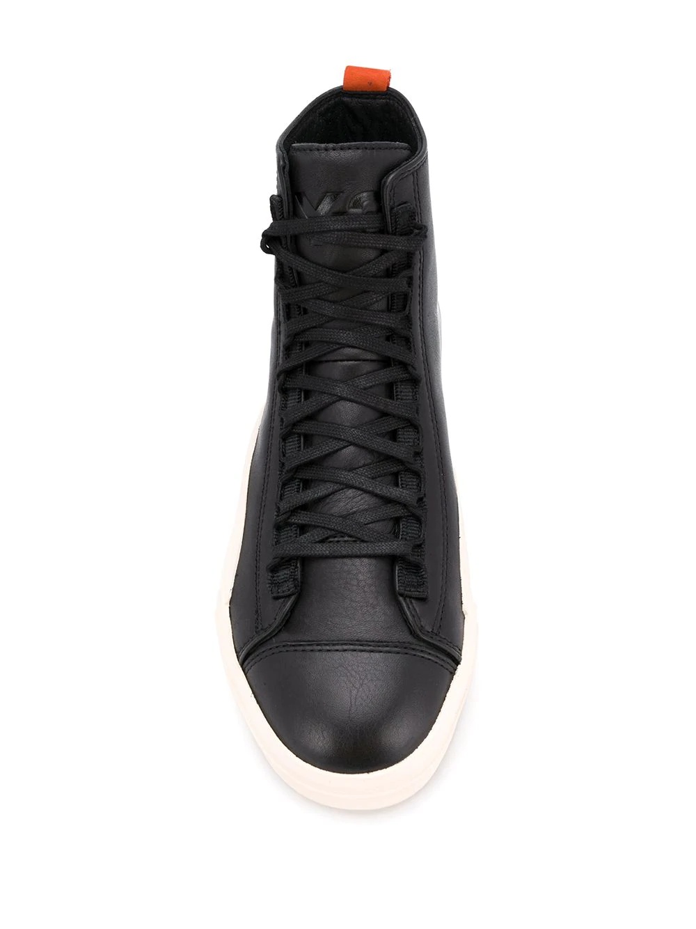 contrast pull-tab sneakers - 4