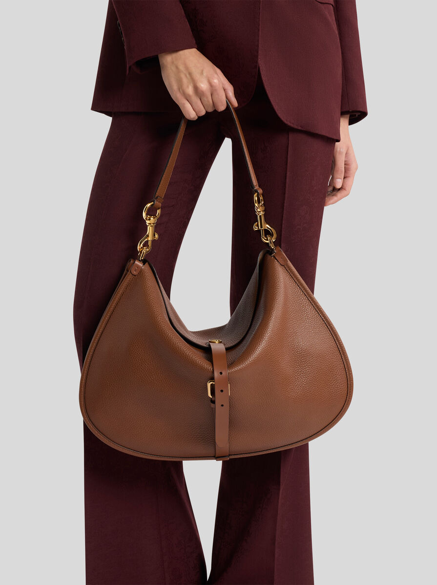 MAXI LEATHER PONY BAG - 2