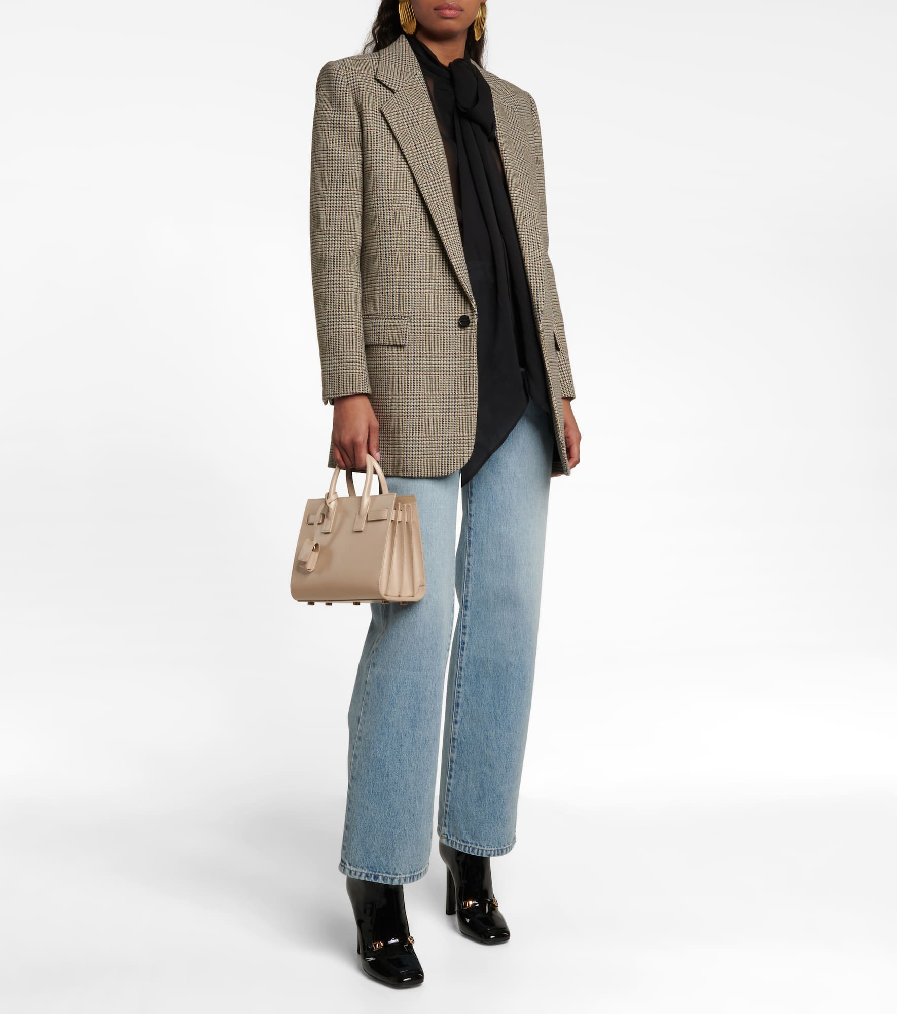Sac De Jour Nano leather tote bag - 5