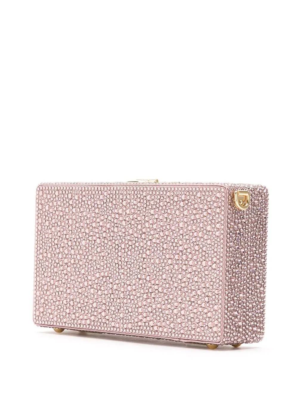 crystal embellished Box clutch - 3