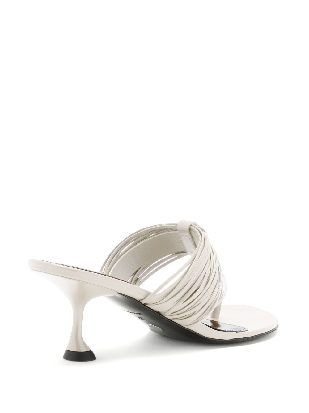 puckered-detail heeled sandals - 3