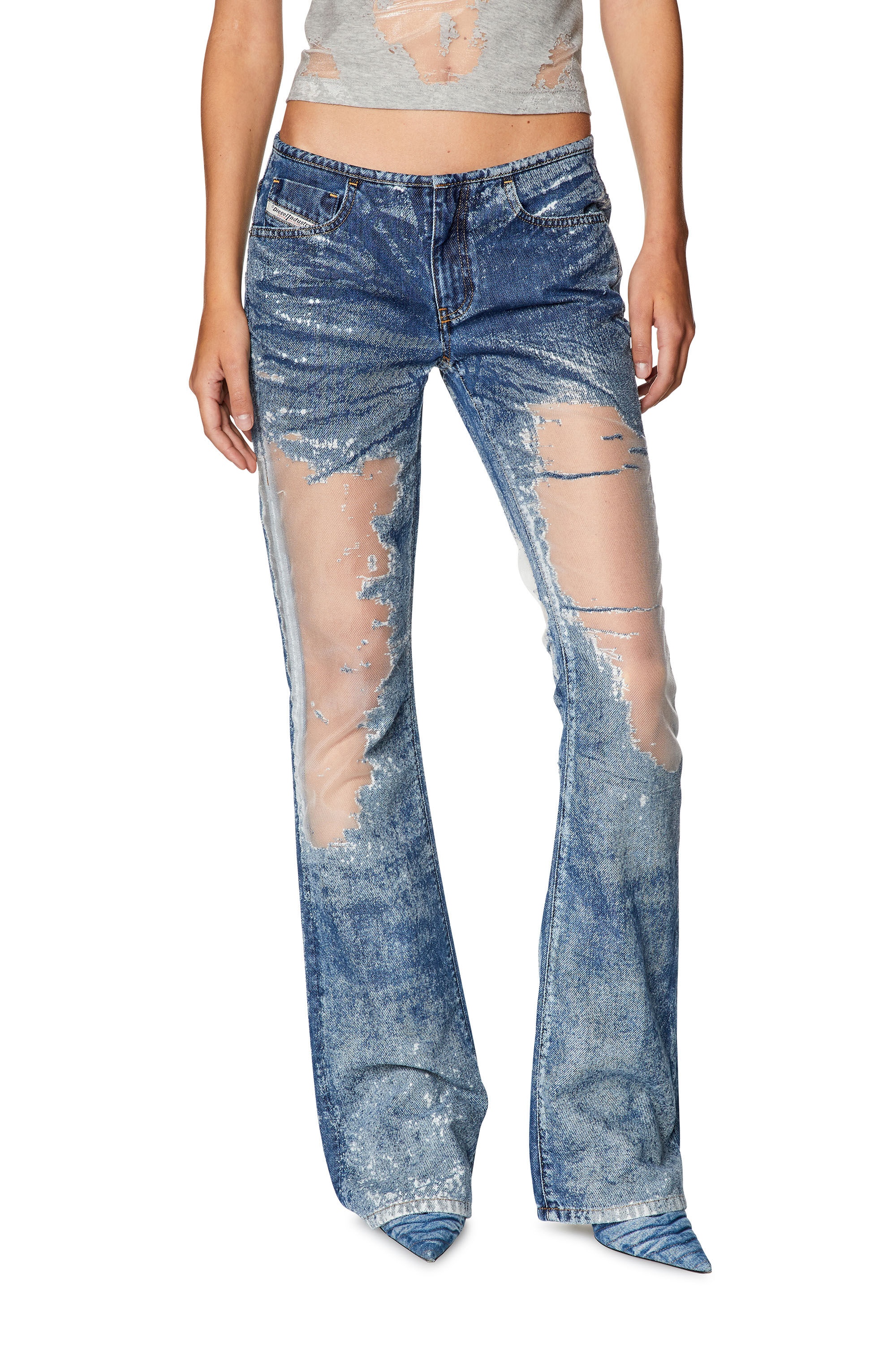 BOOTCUT AND FLARE JEANS D-SHARK 068JH - 3