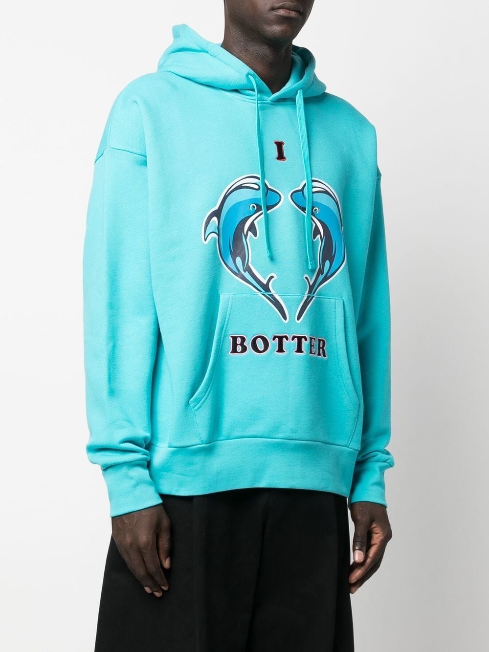 logo print hoodie - 3