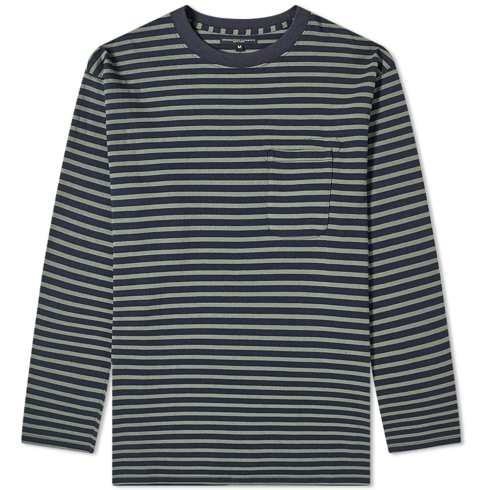 Engineered Garments Long Sleeve Stripe Tee - 1