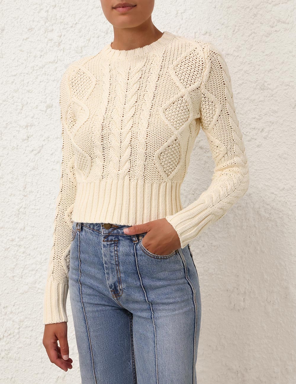 NATURA CABLE SWEATER - 2