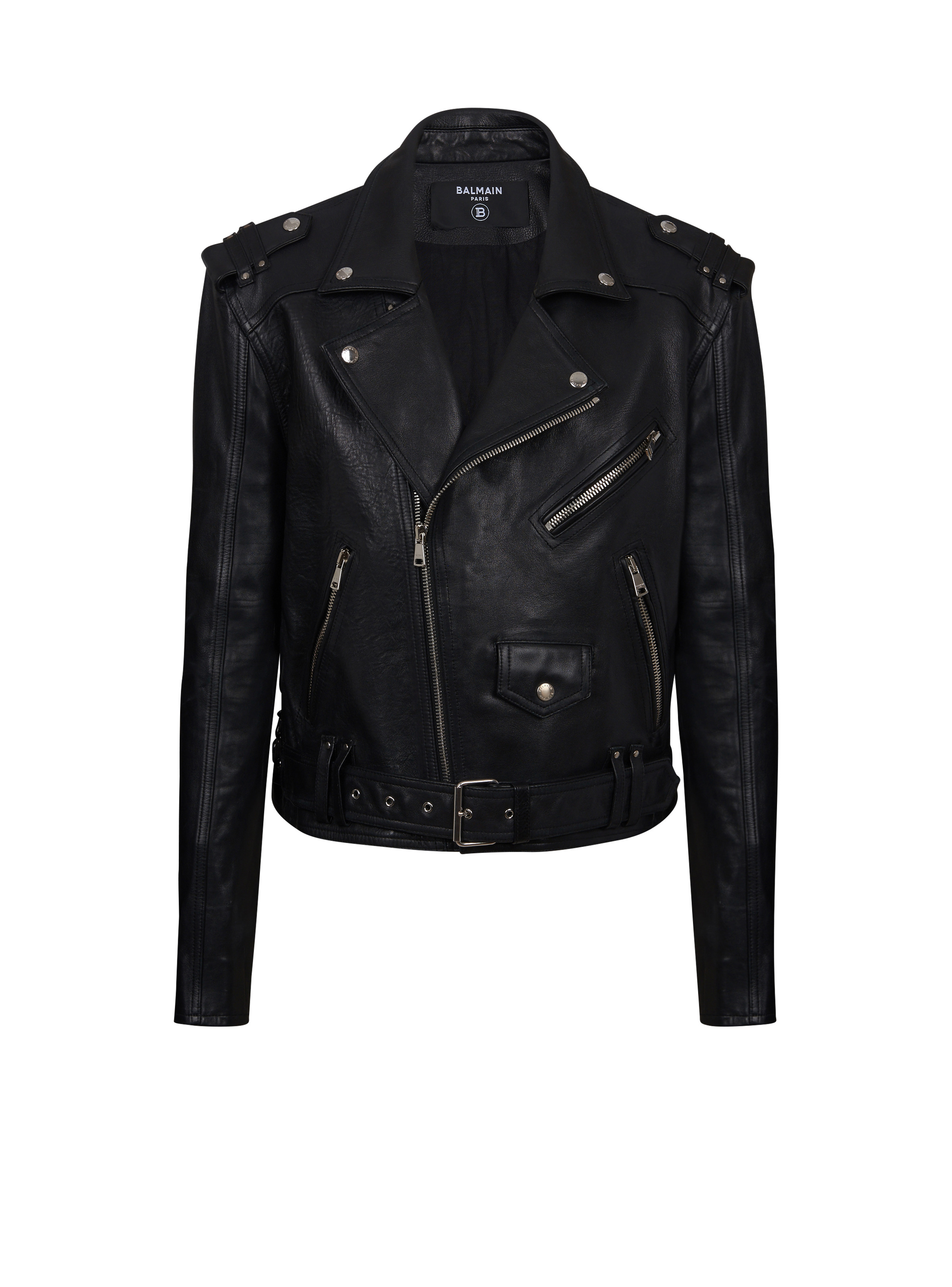 Calfskin biker jacket - 1