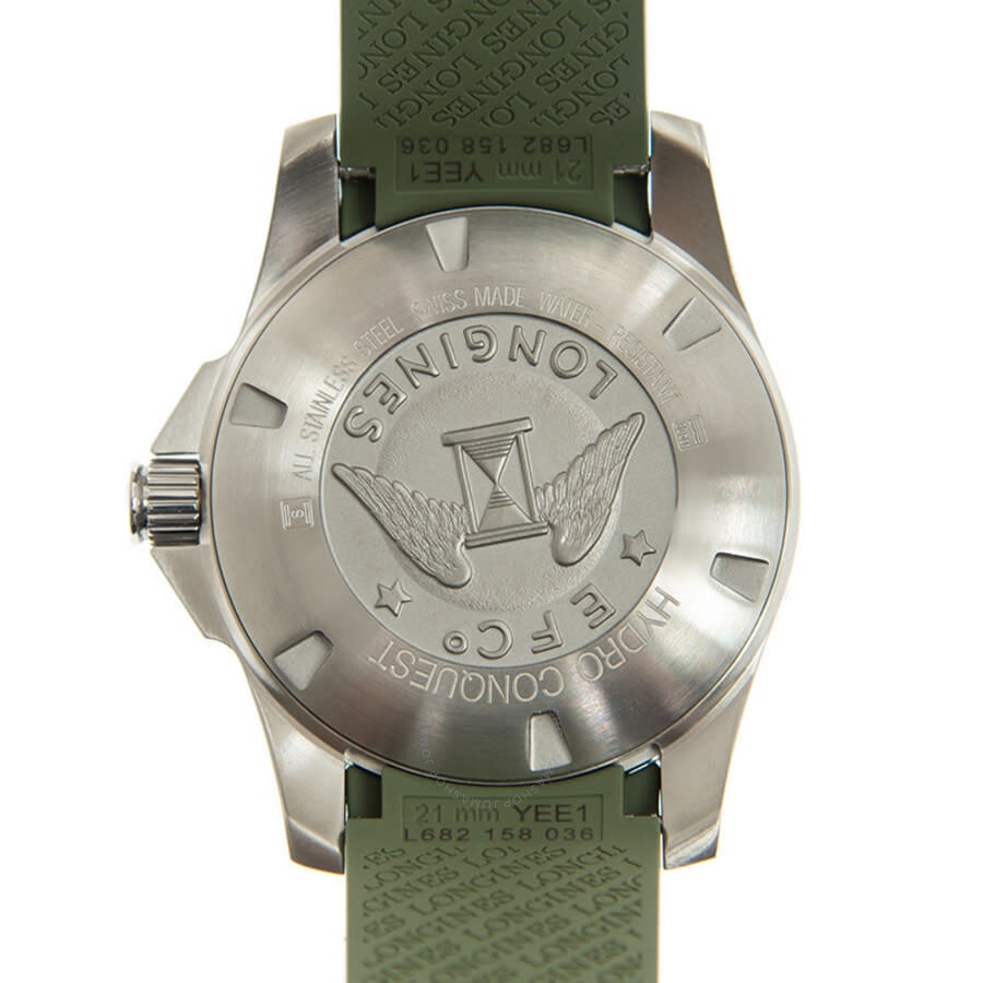 Longines HydroConquest Automatic Green Dial Men's Watch L3.781.4.06.9 - 4