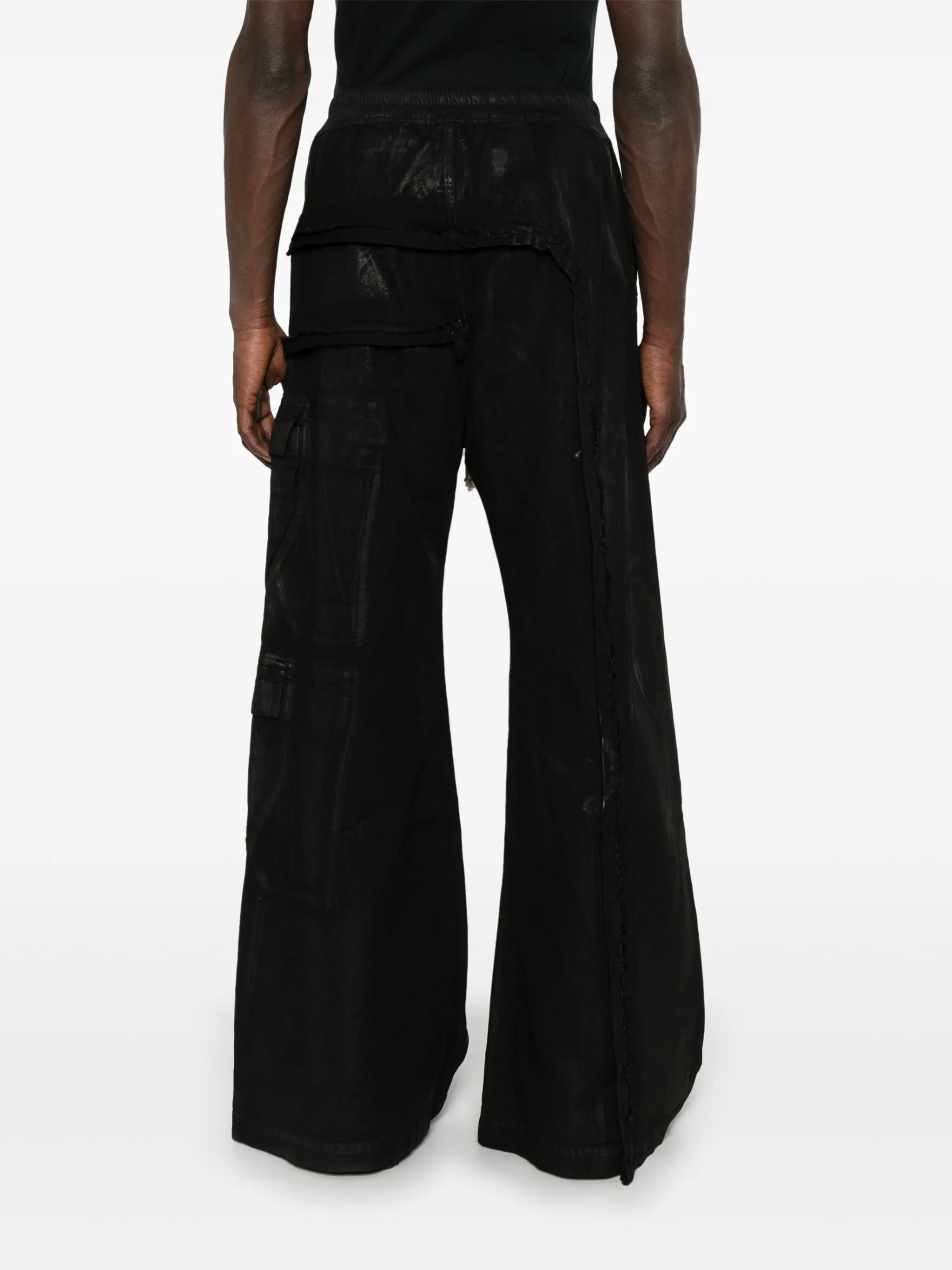 RICK OWENS DRKSHDW - Men Denim Imbalanced Double Cargo Jumbo Belas - 3