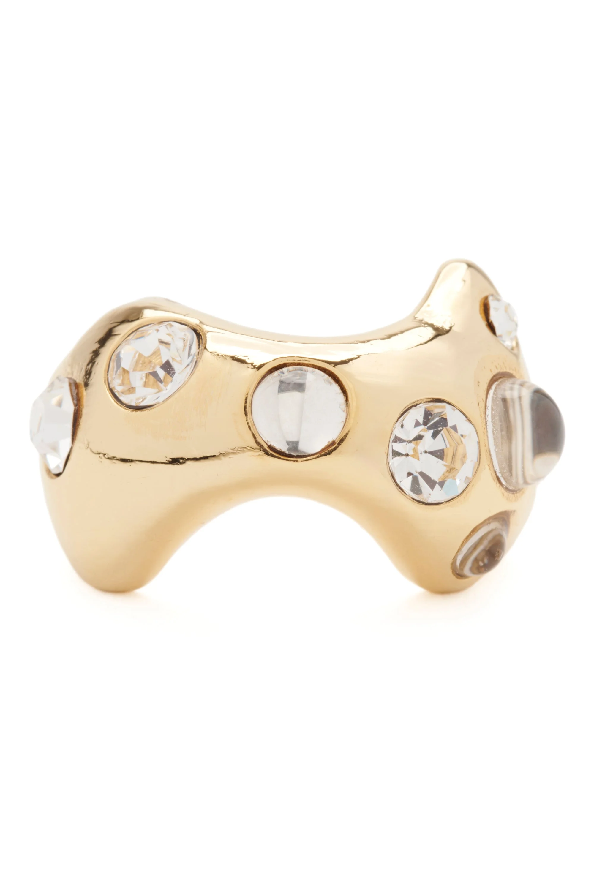 GOLD CLEAR BAT RING - 1