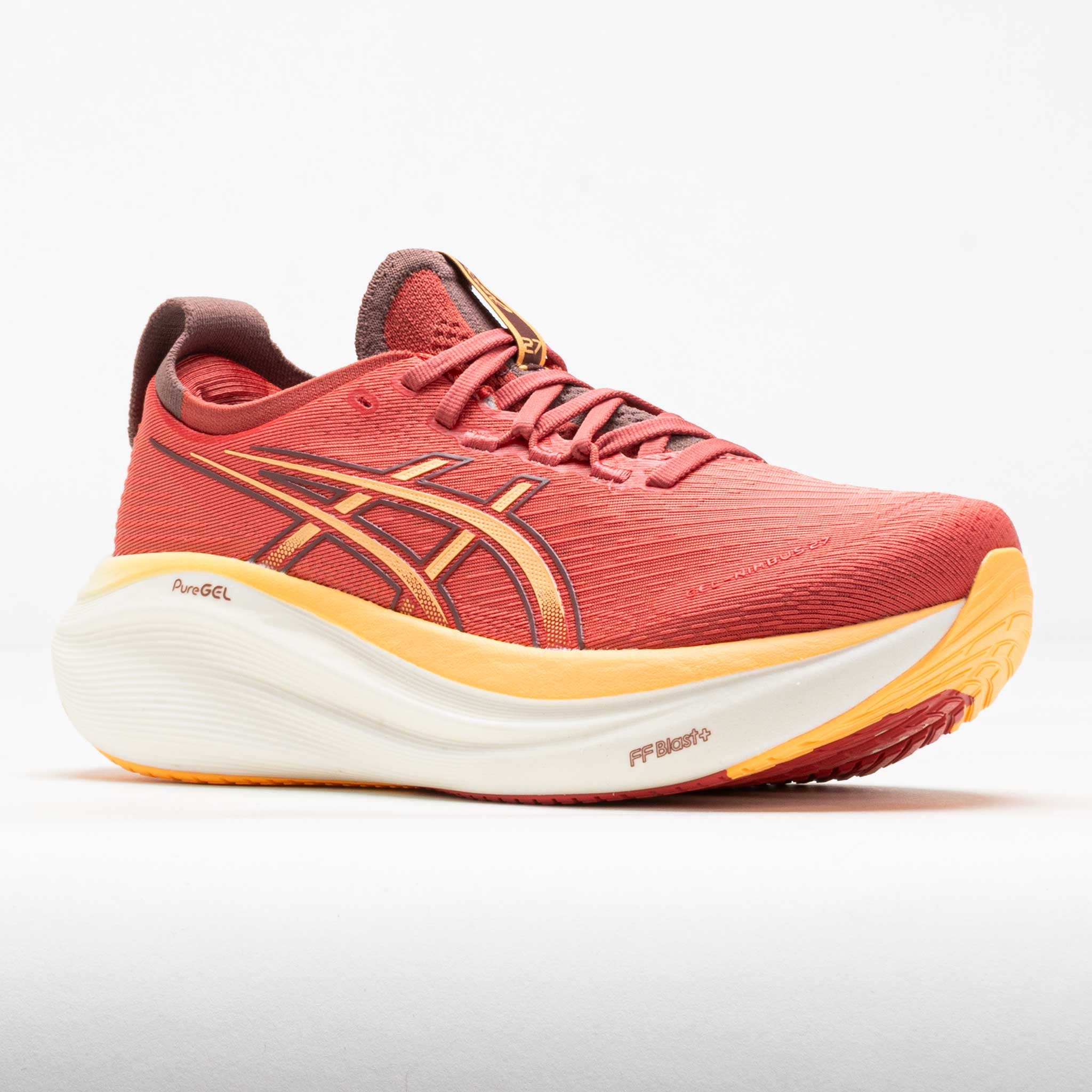 ASICS GEL-Nimbus 27 Women's Dark Pink Clay/Orange Glow - 5