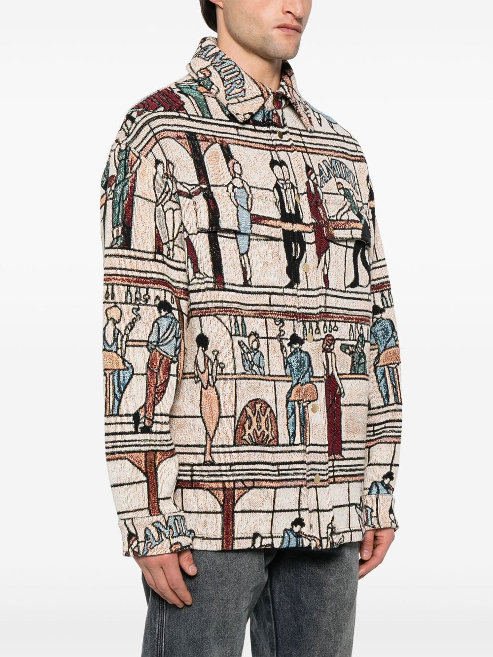 tapestry overshirt - 3