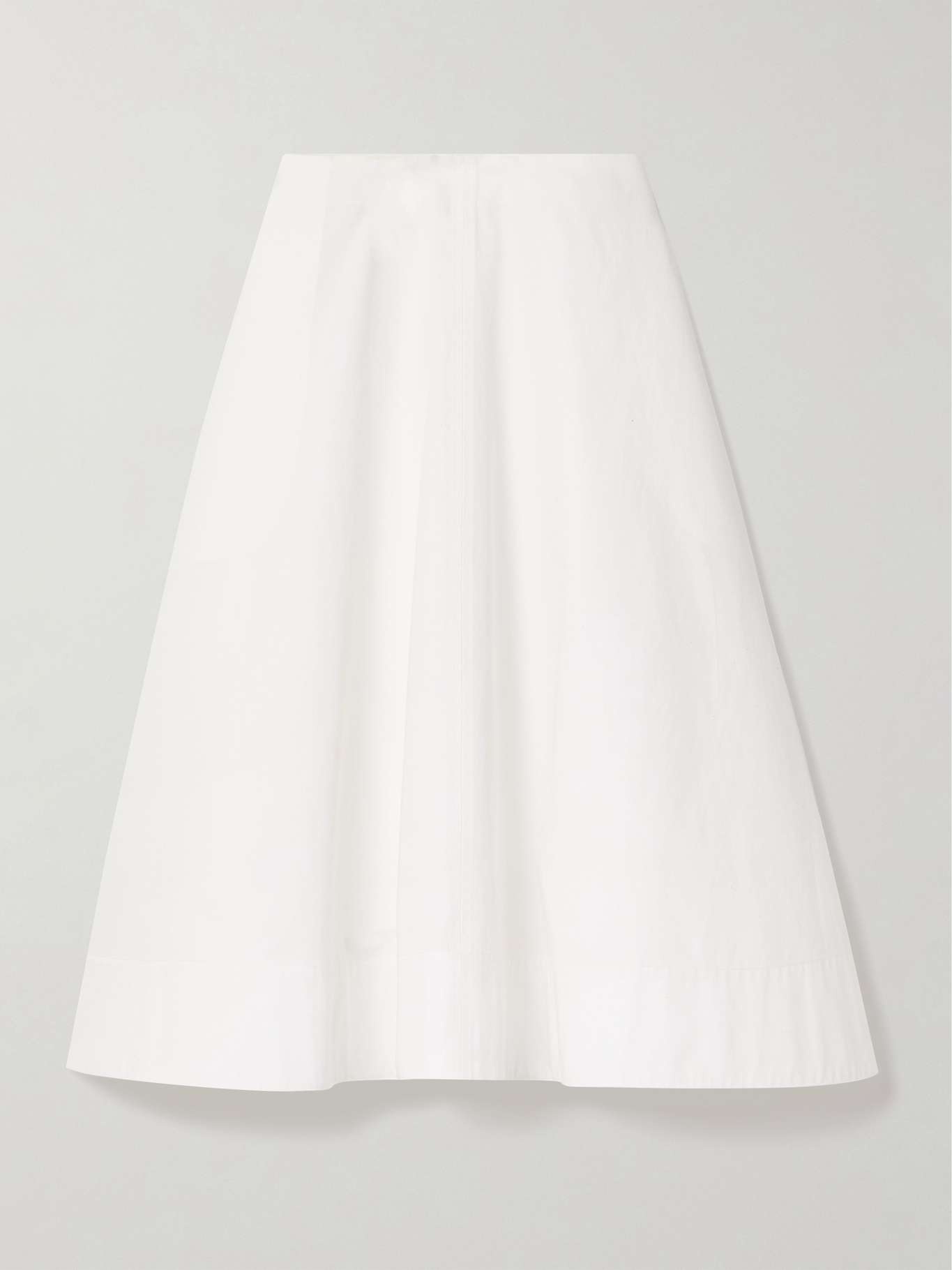 Renta cotton-poplin midi skirt - 1