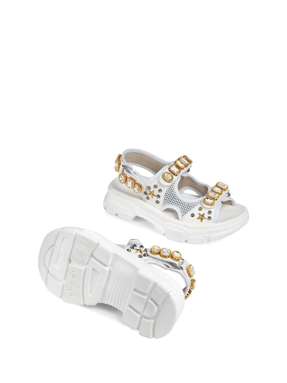 crystal-embellished sandals - 3