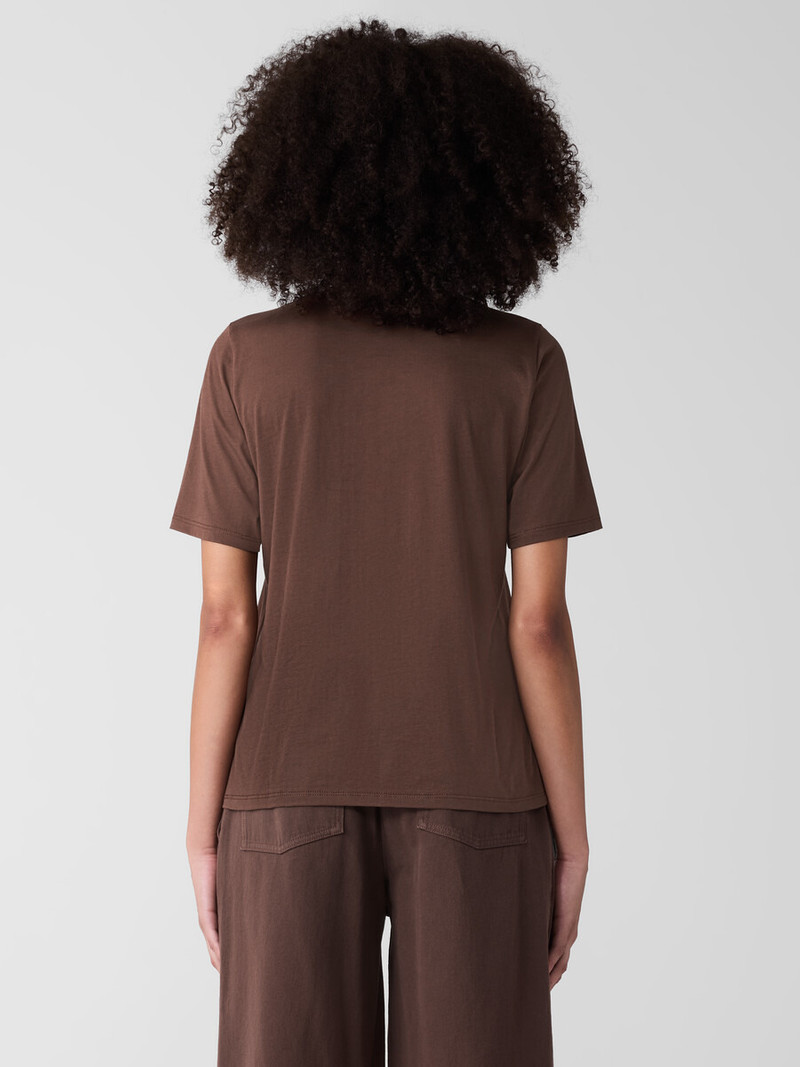 Organic Pima Cotton Jersey Round Neck Tee 4