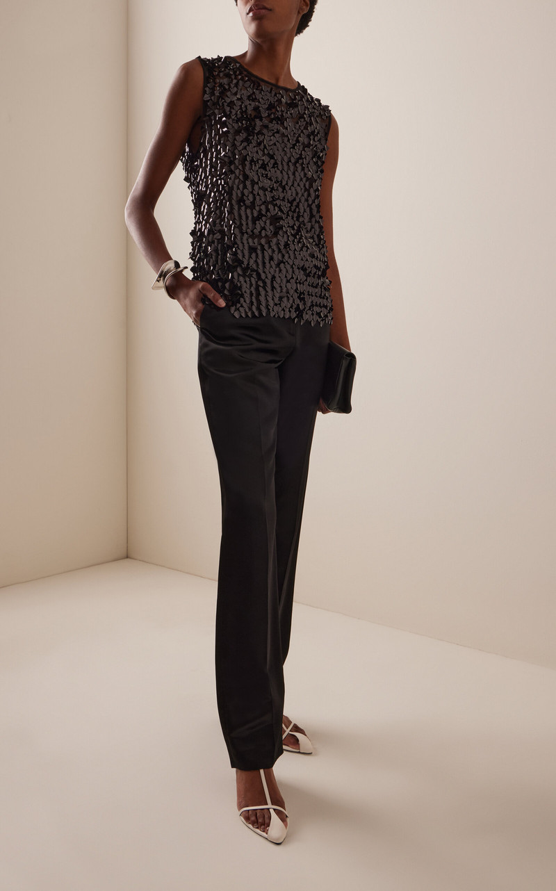 NICCOLÒ PASQUALETTI Canotta Beaded Tank Top black outlook