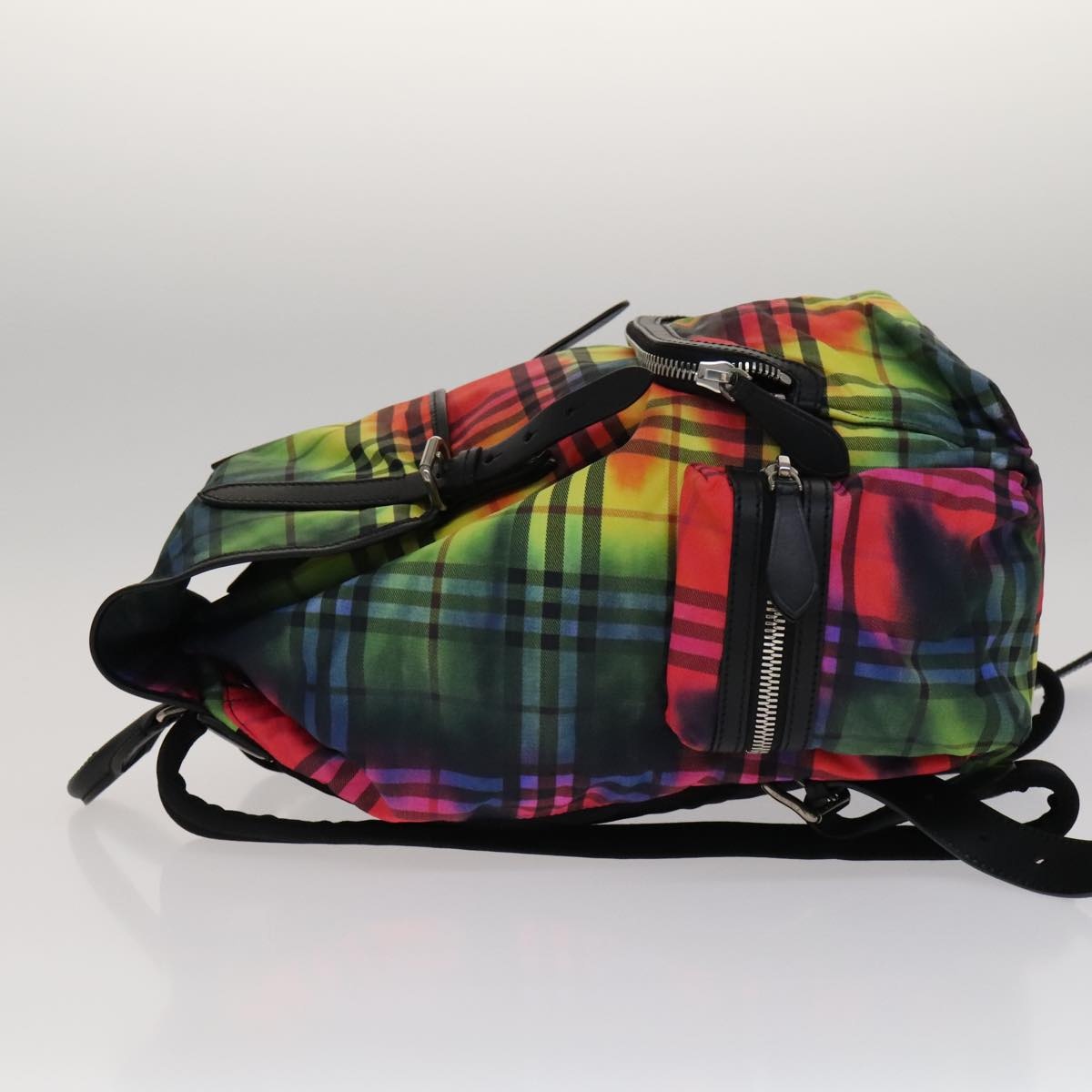 Burberry Nova Check Backpack Nylon Black Rainbow - 4