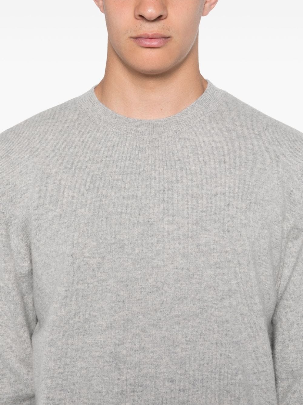 logo-embroidered cashmere sweater - 6