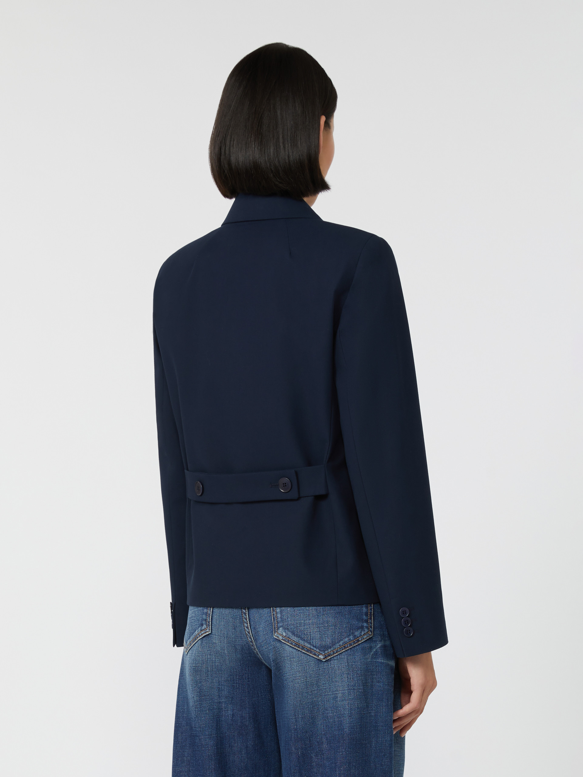 TAPPETO Double-breasted gabardine jacket - 4