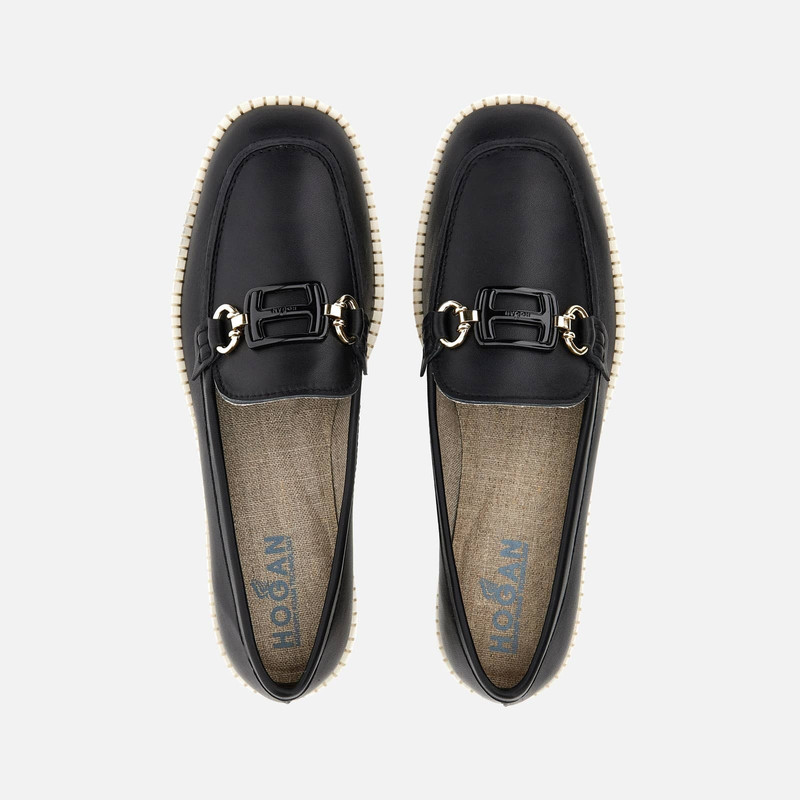 Deconstructed Loafers Hogan H642 Black 4