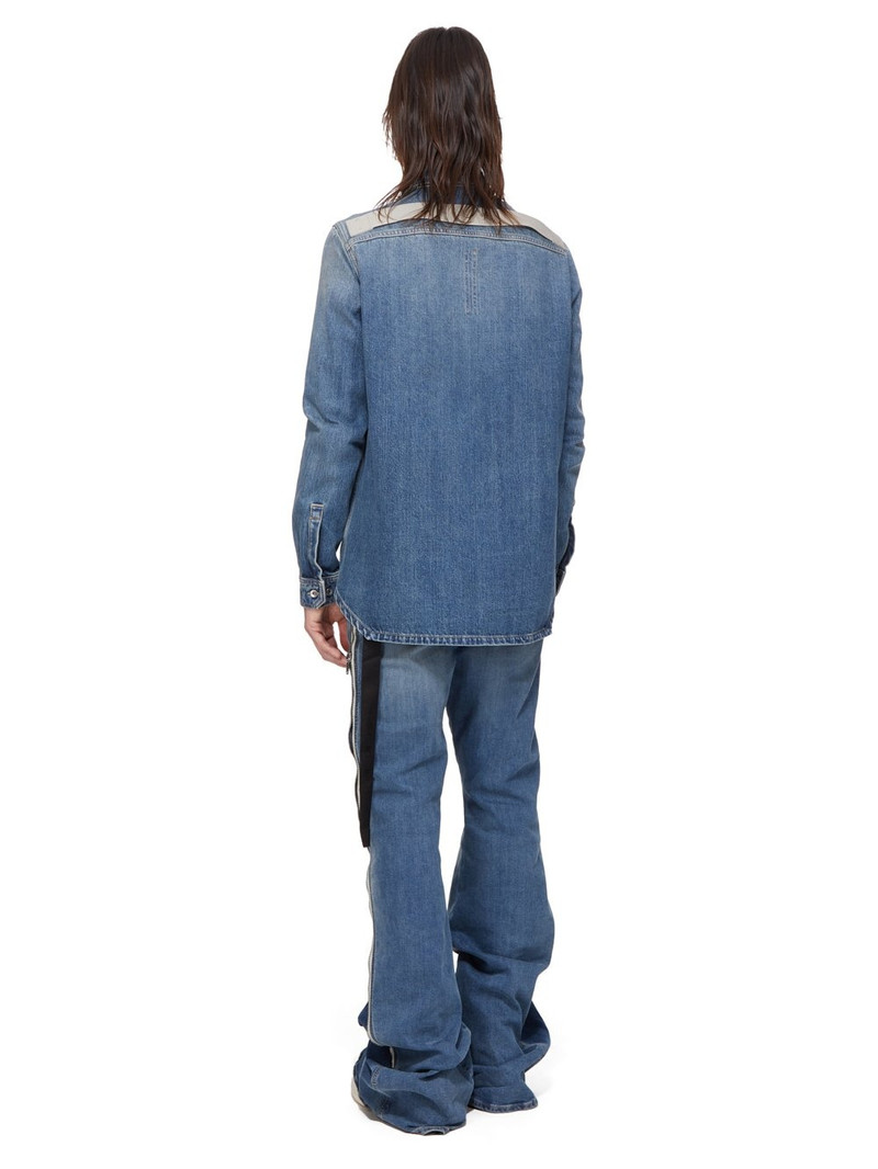 Webbing-Trimmed Denim Overshirt 8