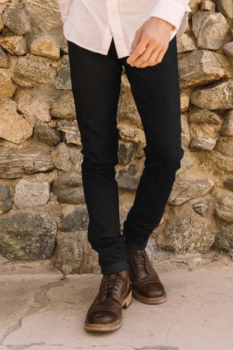 The Needle Skinny - Black Raw 10.5oz Selvedge - 1