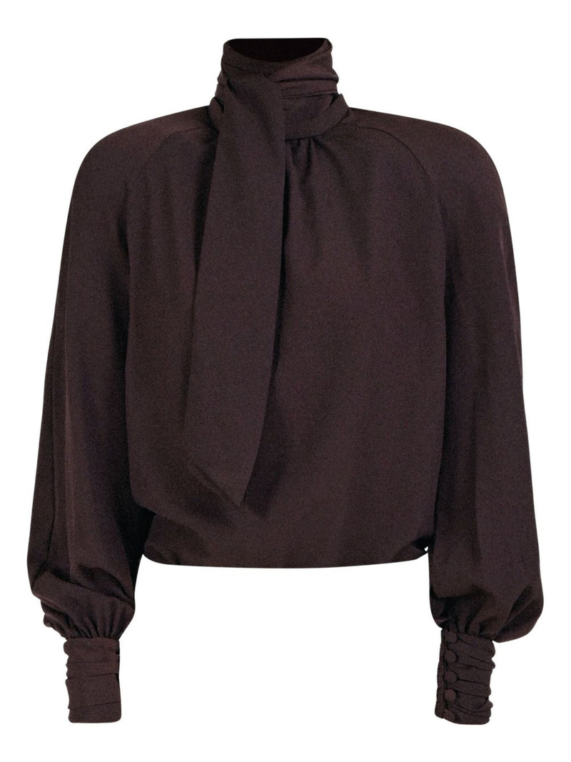 bow-neck blouse 1
