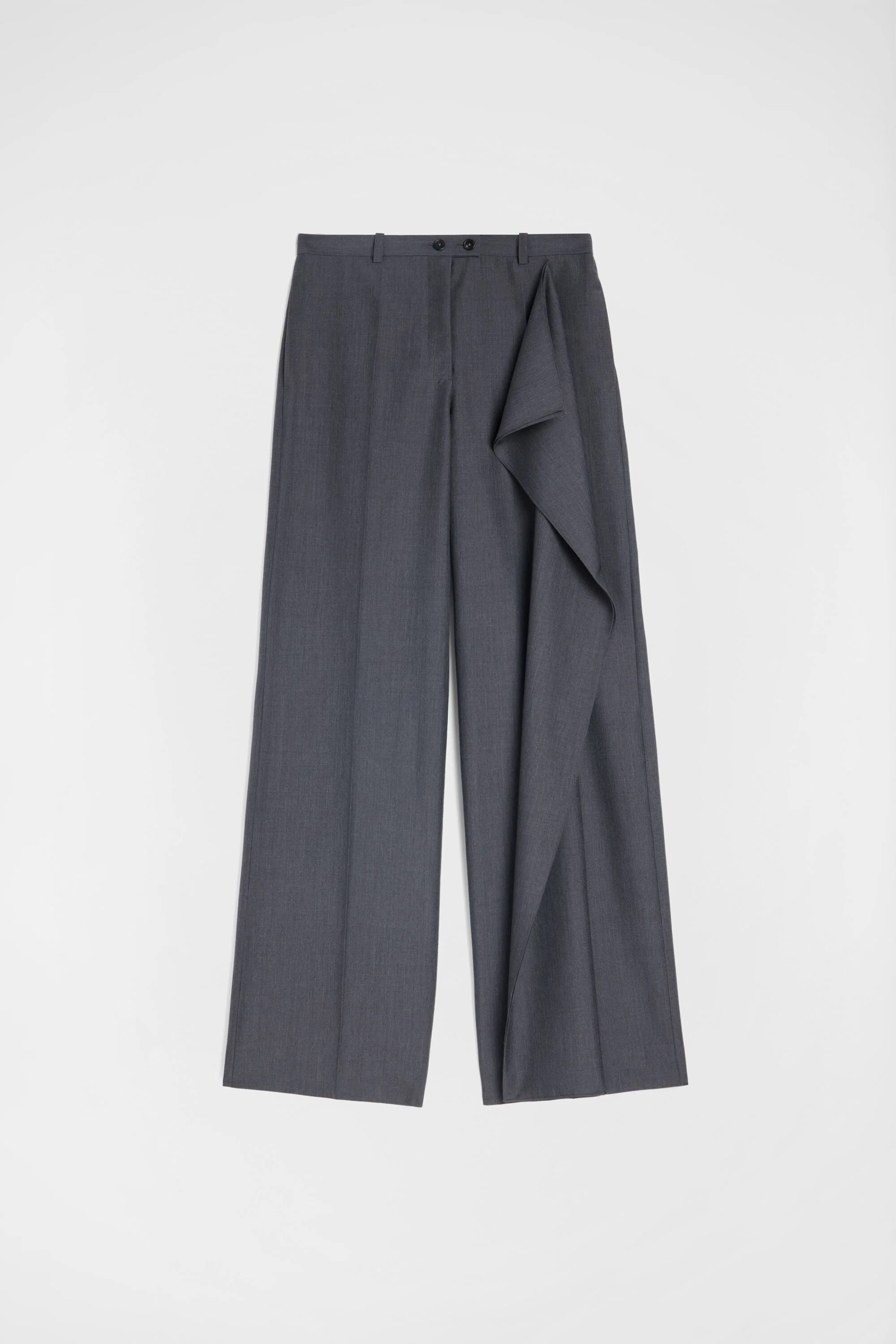 Fil-à-Fil Wool Trousers - 1