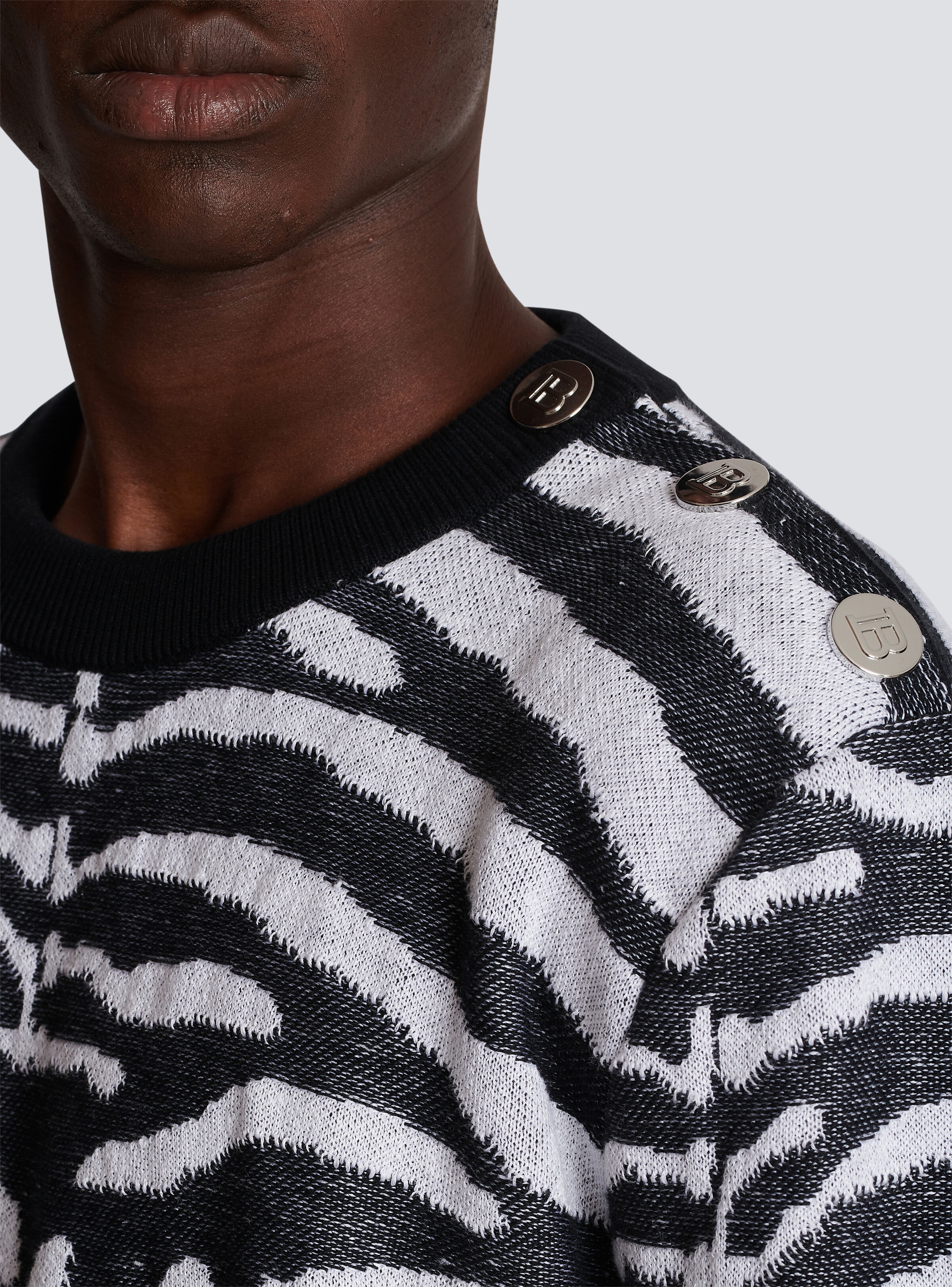 Zebra print linen jumper - 8
