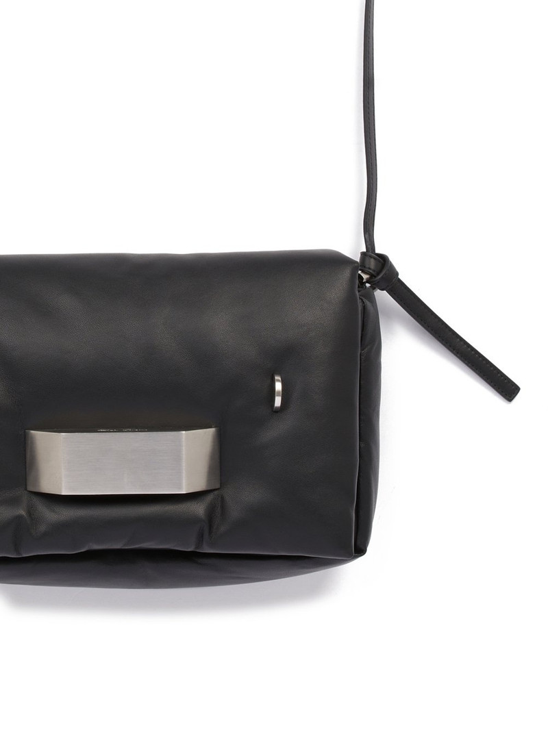 smoothing-finish lambskin shoulder bag 3